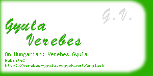 gyula verebes business card